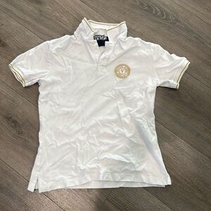 Used Men’s Medium White Versace Jeans Couture Polo